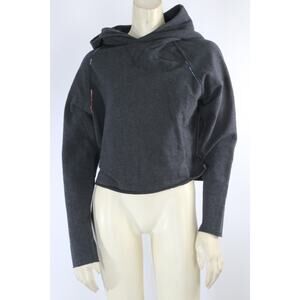 Lululemon Scuba Oversized Cropped Hoodie Grey Size 4 Pullover Sweatshirt